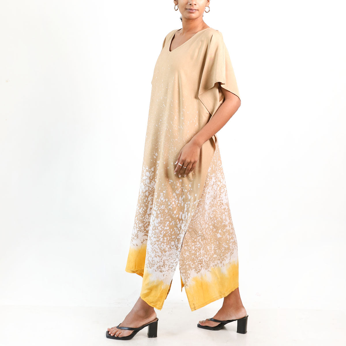 Golden Sand Batik Kaftan