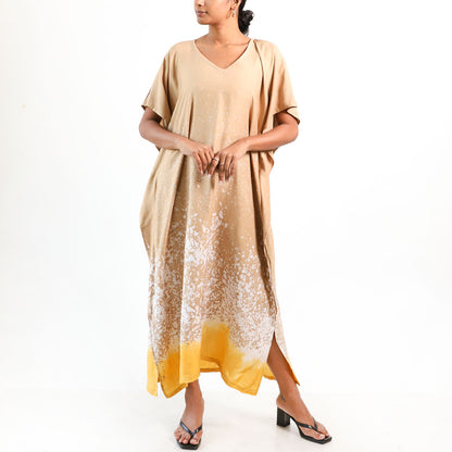 Golden Sand Batik Kaftan