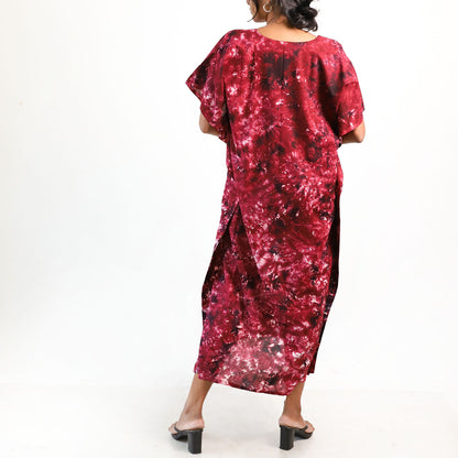 Shadow Bloom Batik Kaftan