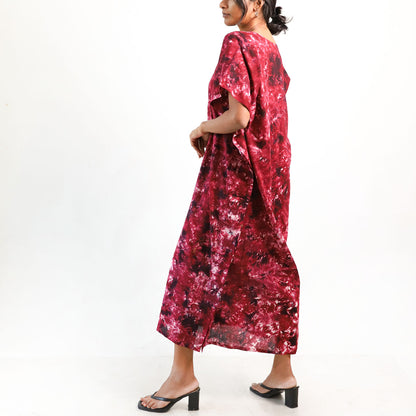 Shadow Bloom Batik Kaftan