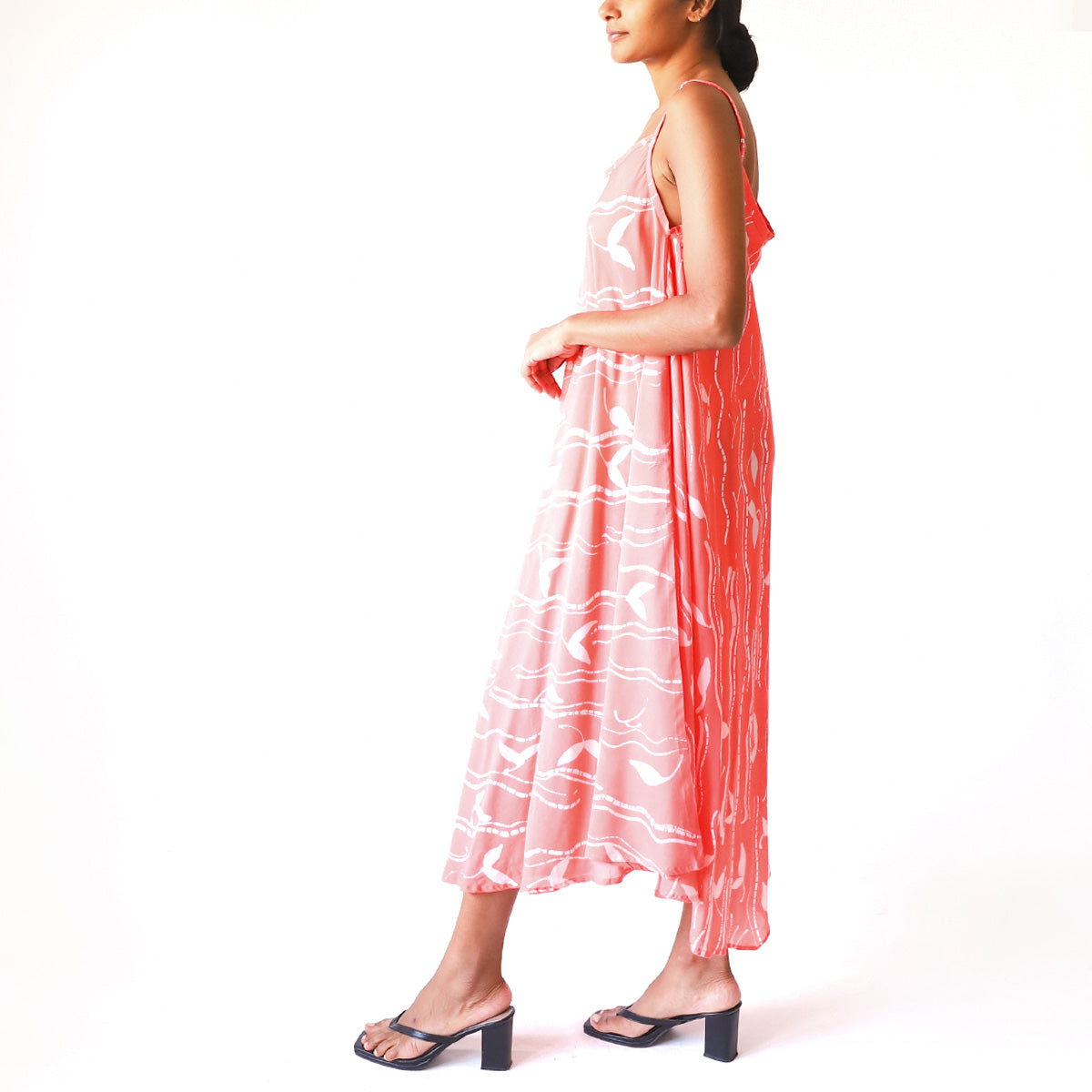 Peach Vine Batik Dress