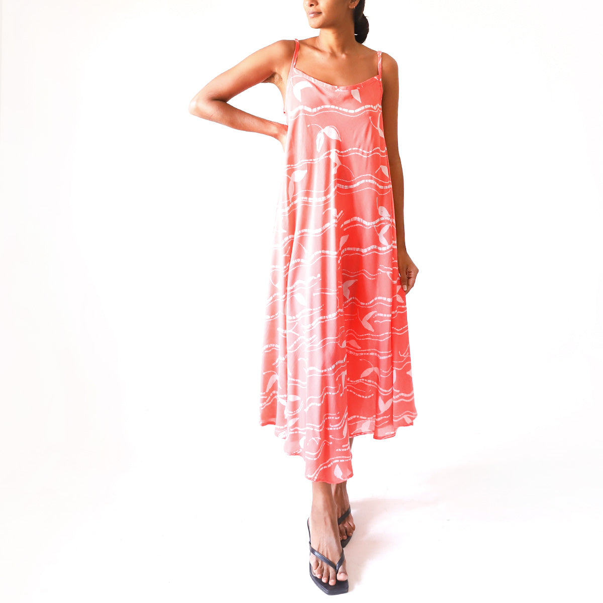 Peach Vine Batik Dress