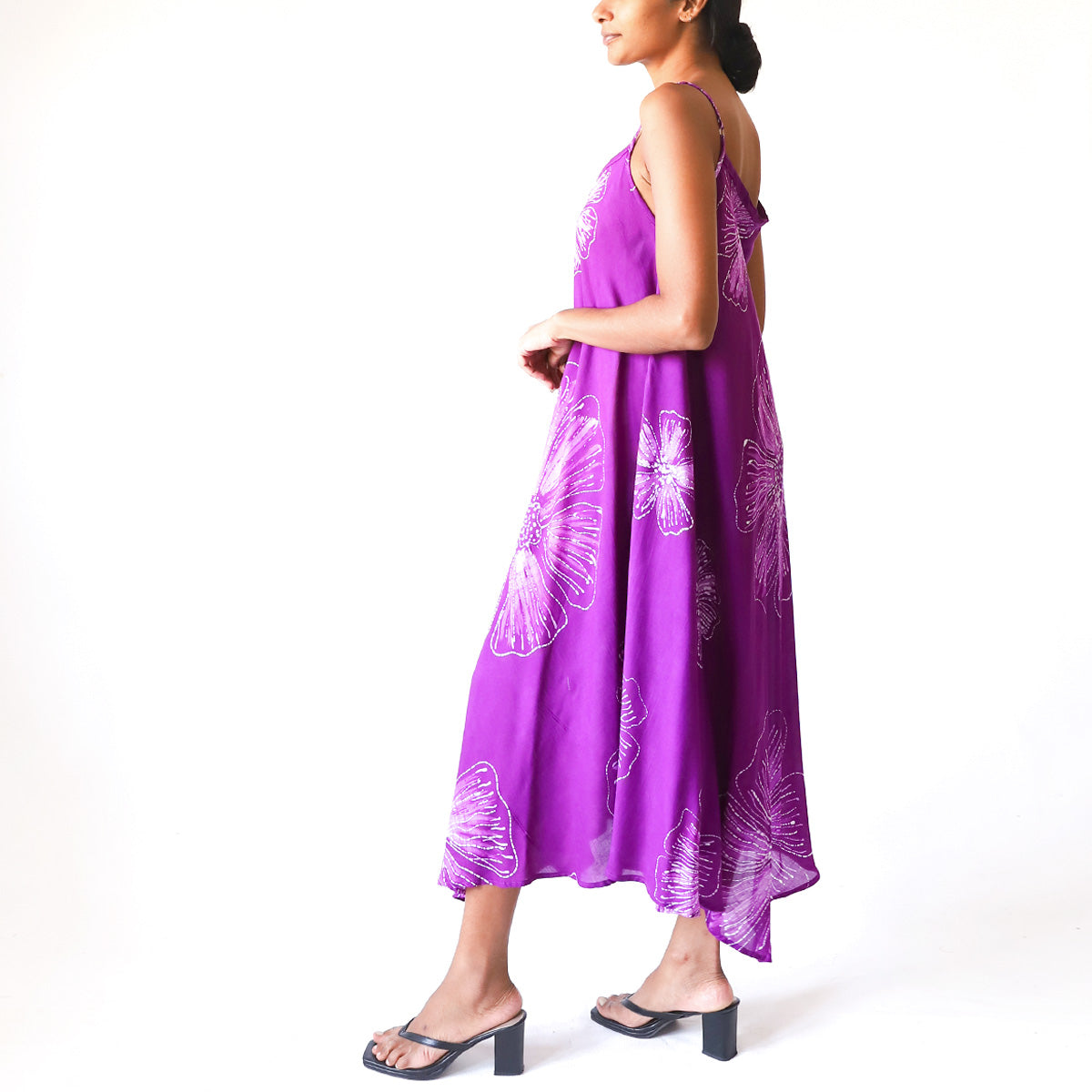 Violet Bloom Batik Dress