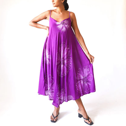 Violet Bloom Batik Dress