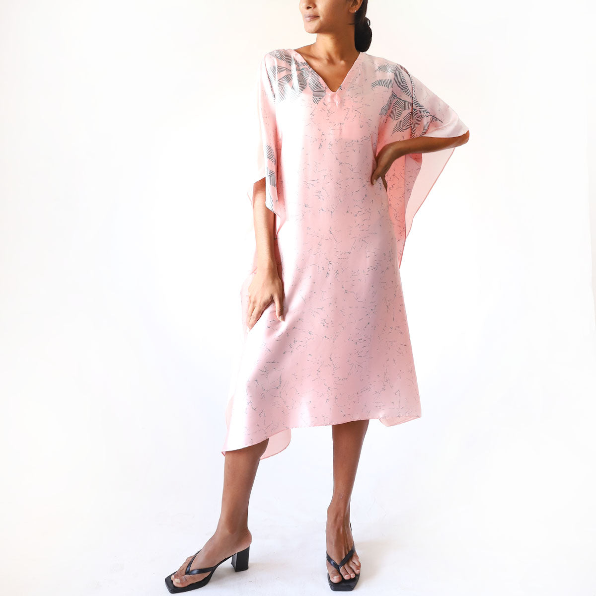 Blush Dawn Batik Kaftan