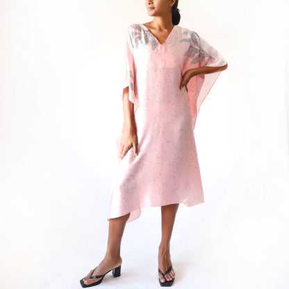 Blush Dawn Batik Kaftan