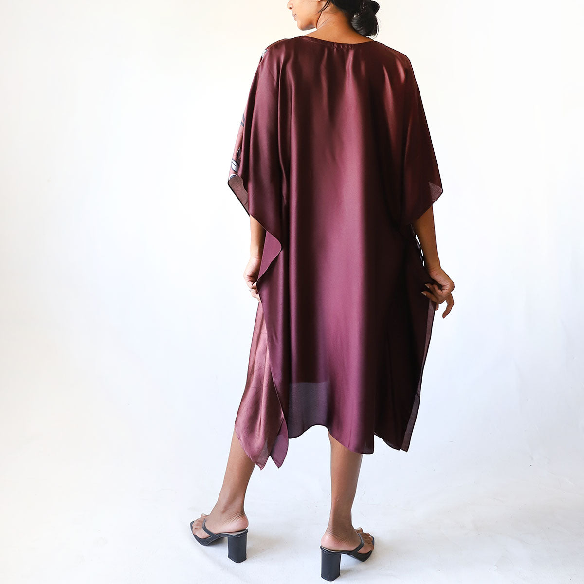 Plum Midnight Batik Kaftan