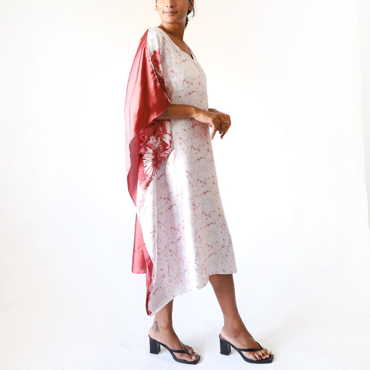 White Garden Batik Kaftan