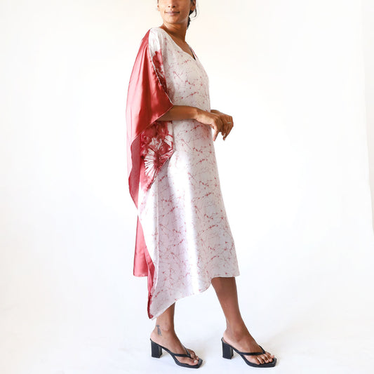 White Garden Batik Kaftan