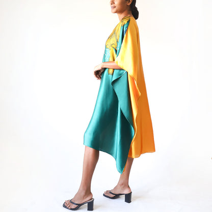 Forest Bloom Batik Kaftan