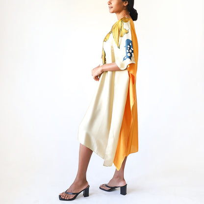 Bronze Flame Batik Kaftan