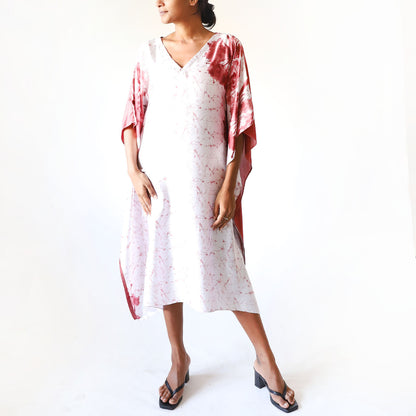 White Garden Batik Kaftan