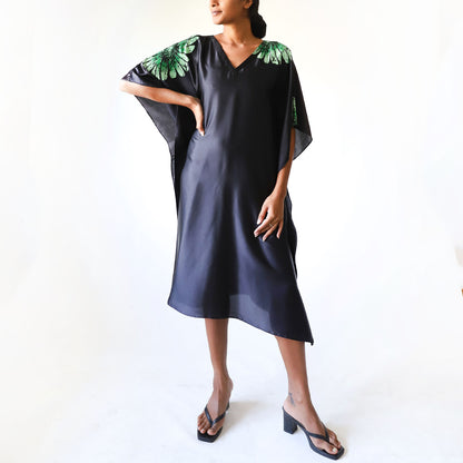 Emerald Nightfall Batik Kaftan