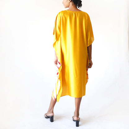 Sunset Zebra Batik Kaftan