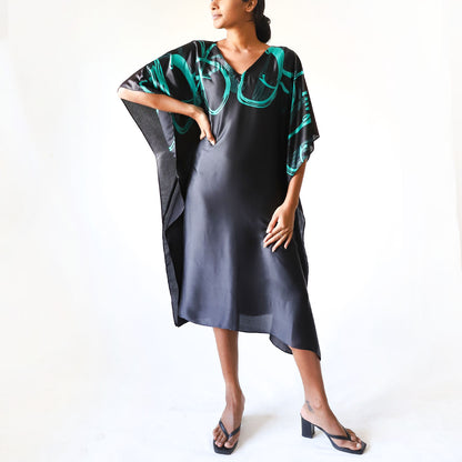 Peach Cloud Batik Kaftan