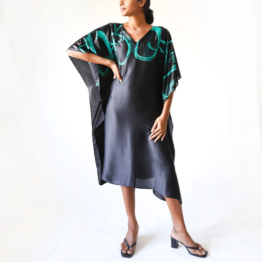 Peach Cloud Batik Kaftan