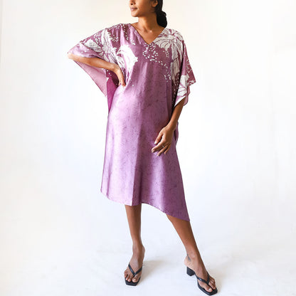 Mystic Lavender Batik Kaftan