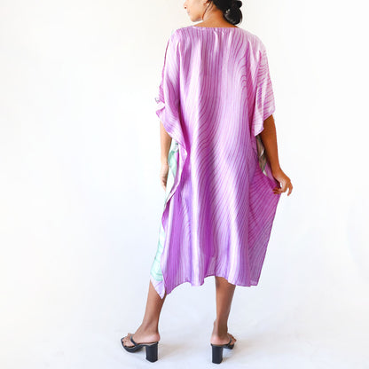 Lavender Bloom Batik Kaftan