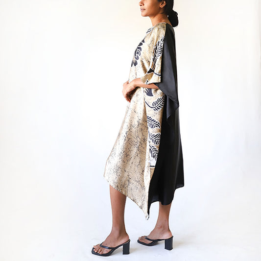 Earthy Shadow Batik Kaftan