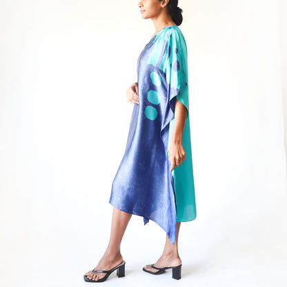 Deep Sapphire Dream Batik Kaftan