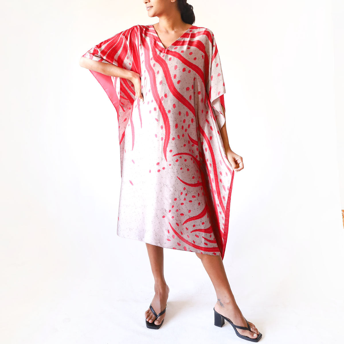 Electric Fusion Batik Kaftan