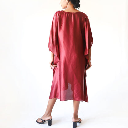 Pink Vine Dream Batik Kaftan