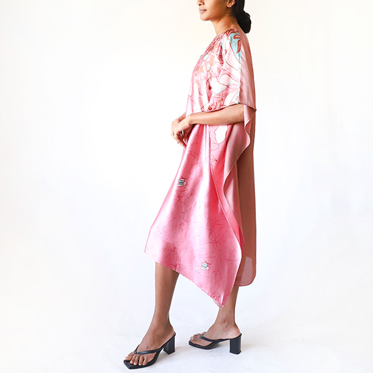 Coral Mist Batik Kaftan