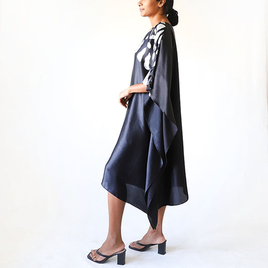 Azure Bloom Batik Kaftan