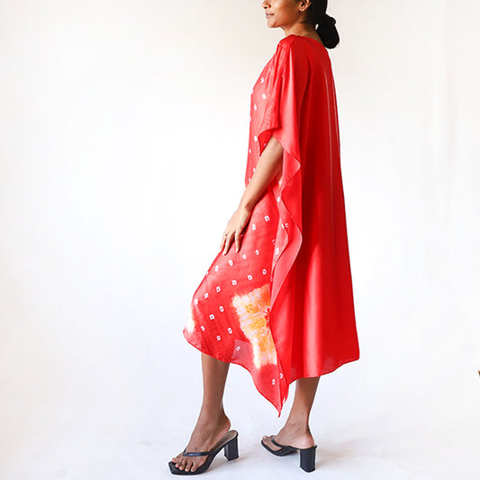 Indian Sunrise Batik Kaftan