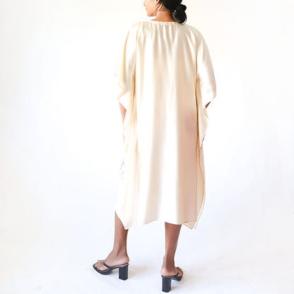 Purple Garden Batik Kaftan