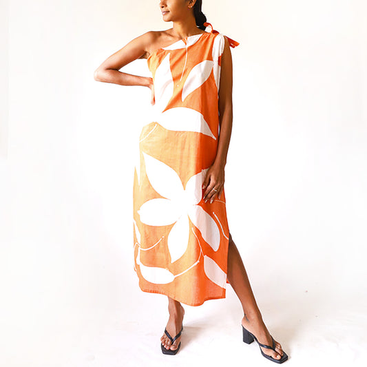 Sunlit Bloom Batik Dress