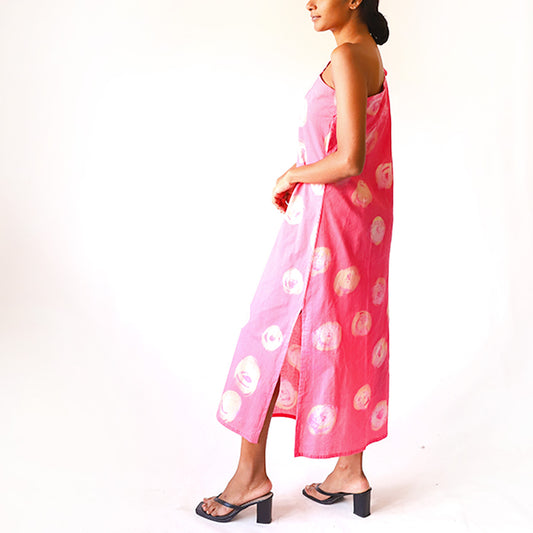 Pink Dot Batik Dress