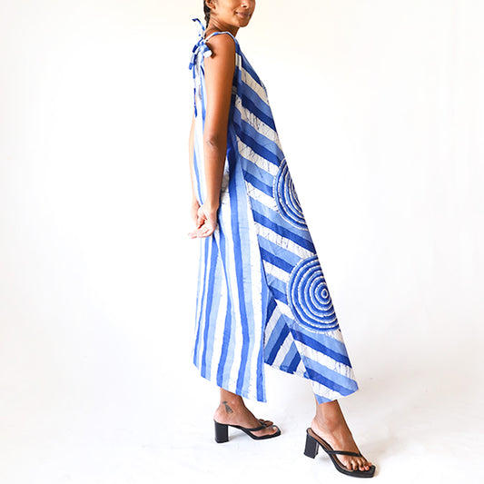 Bold Stripe Batik Dress