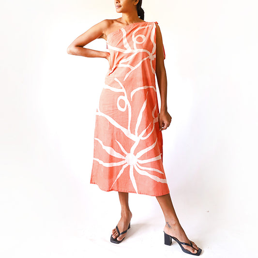 Tangerine Twist Batik Dress