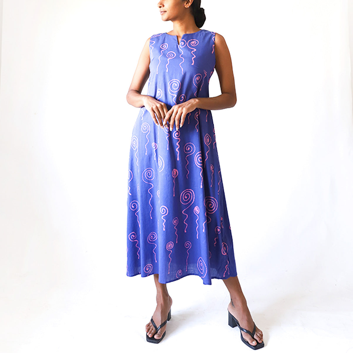 Ocean Swirl Batik Dress