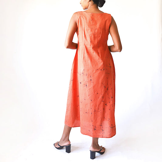 Peach Petal Batik Dress