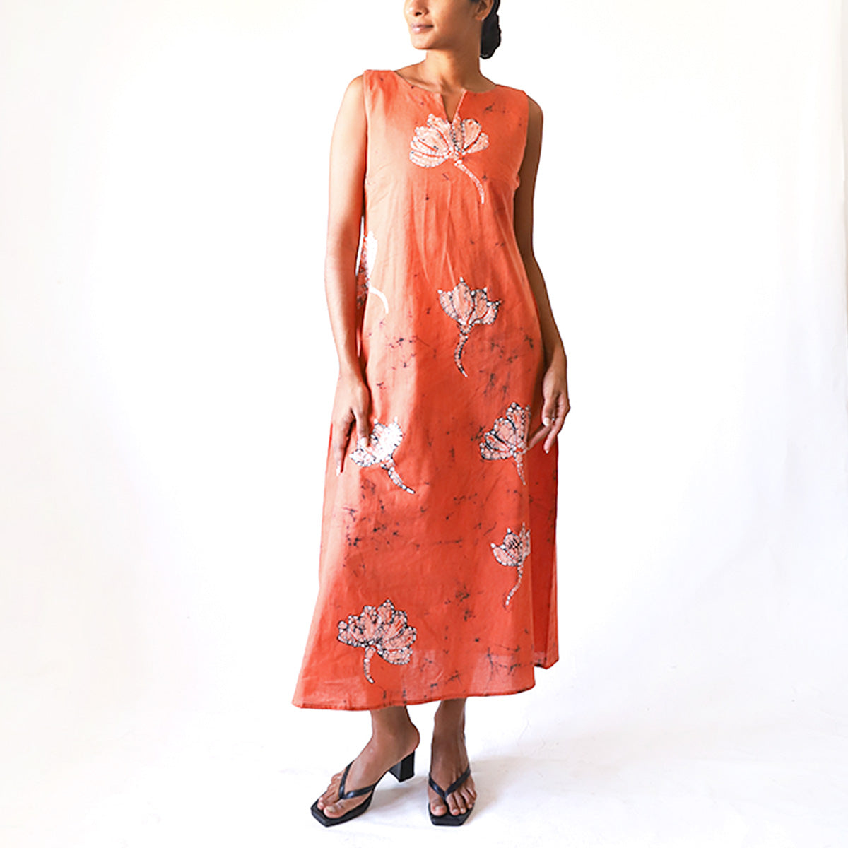 Peach Petal Batik Dress