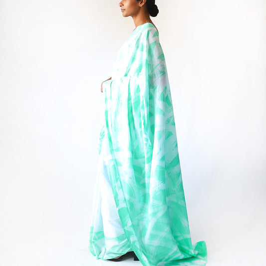 Pastel Meadow Batik Saree