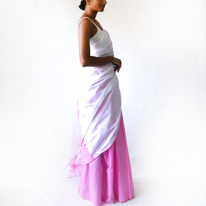 Blossom Pink Batik Saree