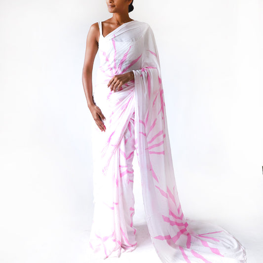 Petal Mist Batik Saree