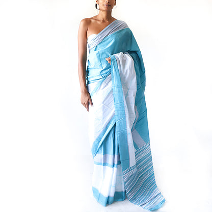 Sky Whisper Batik Saree