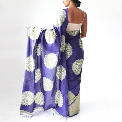 Ocean Hues Batik Saree