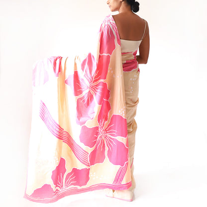 Sand Rose Batik Saree