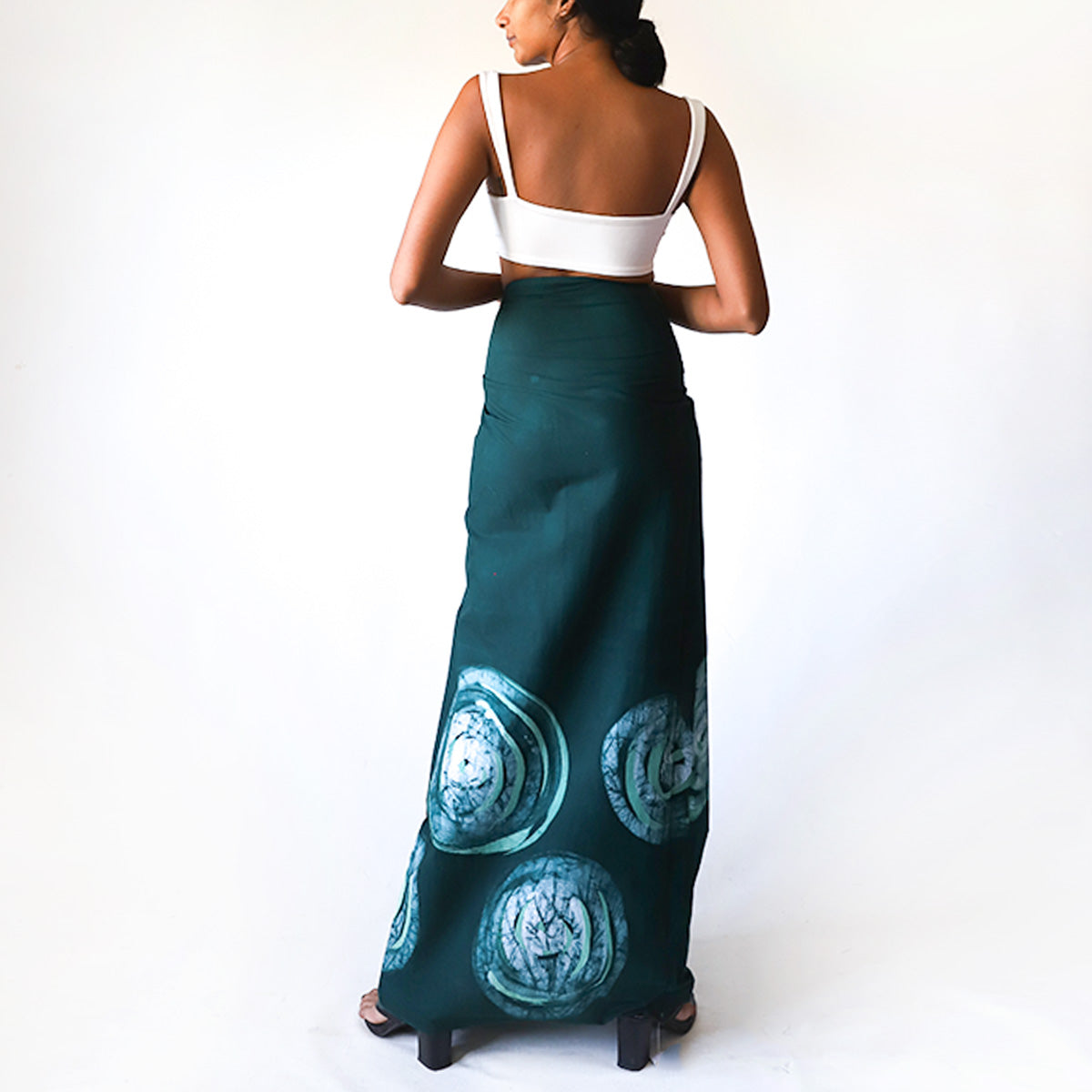 Emerald Brush Batik Sarong