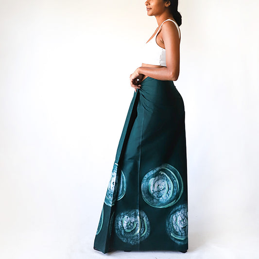 Emerald Brush Batik Sarong