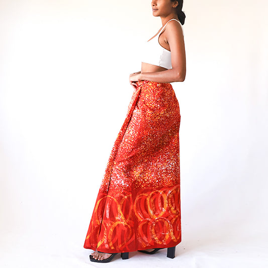 Fire Splatter Batik Sarong