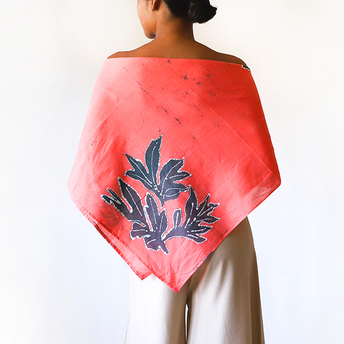 Peach Leaf Scarf
