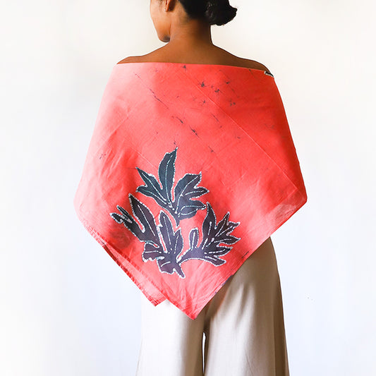 Peach Leaf Scarf