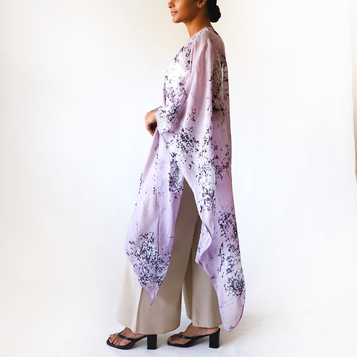 Royal Plum Batik Shawl
