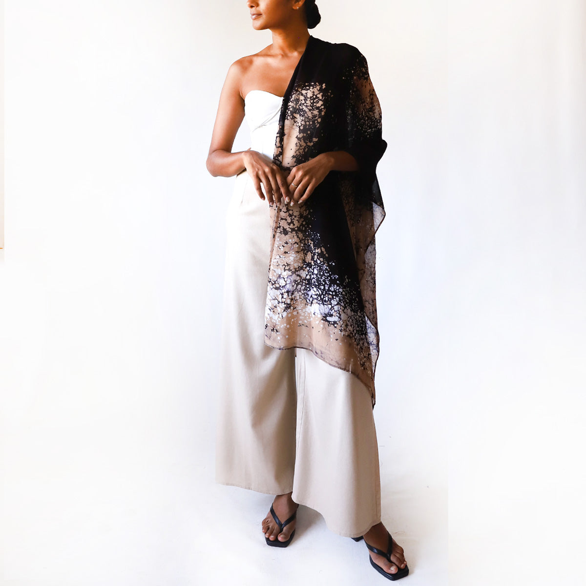 Noir Dune Batik Shawl